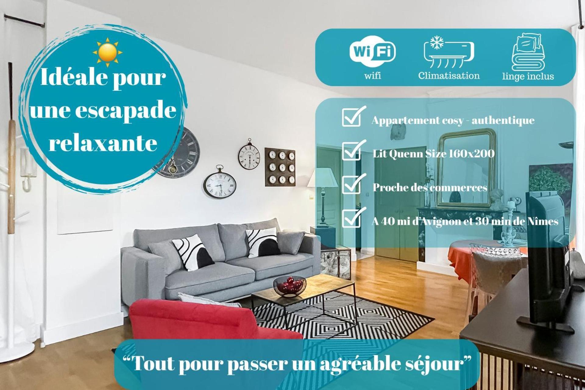 Nid Douillet Au Coeur D'Uzes Apartment Luaran gambar